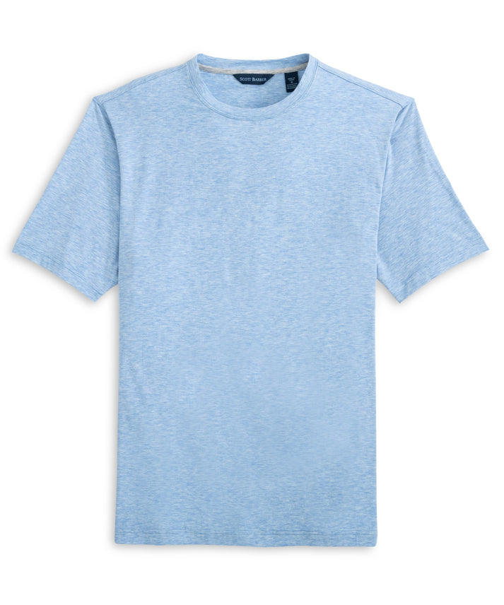 Cotton/Lyocell Heather Tee - Blue